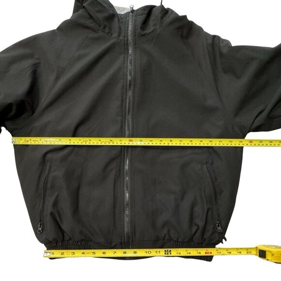 LANDWAY Wind-Resistant Hooded Jacket Mens Small Lined Full Zip Pockets Bomber‎ - Picture 9 of 12